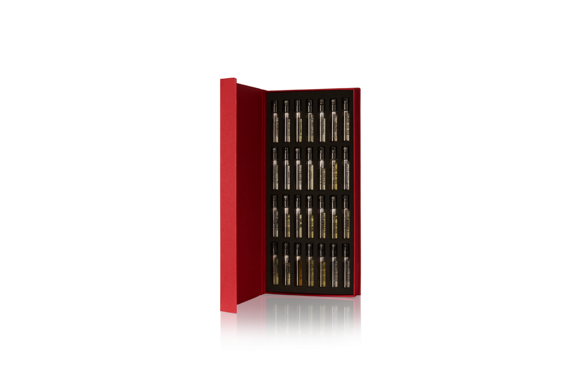 Coffret rouge de 28 échantillons